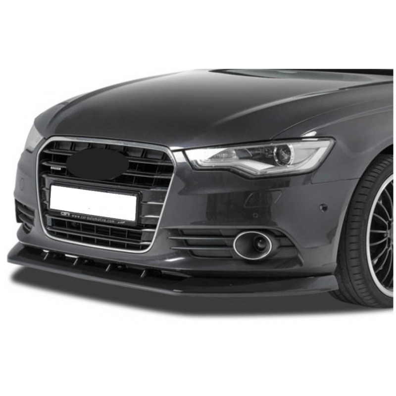 Rajout de pare-choc avant noir brillant adaptable sur Audi A6 C7 11-14