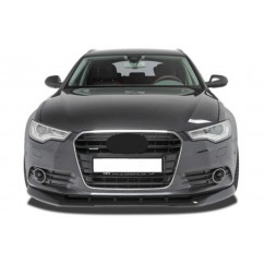 Rajout de pare-choc avant noir brillant adaptable sur Audi A6 C7 11-14