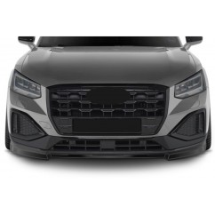 Rajout de pare-choc avant noir brillant adaptable sur Audi Q2 20+