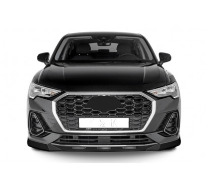 Rajout de pare-choc avant carbone adaptable sur Audi Q3 Sportback 19+