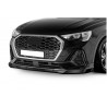 Rajout de pare-choc avant noir brillant adaptable sur Audi Q3 Sportback 19+