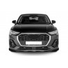 Rajout de pare-choc avant noir brillant adaptable sur Audi Q3 Sportback 19+