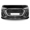 Rajout de pare-choc avant noir brillant adaptable sur Audi Q3 Sportback 19+
