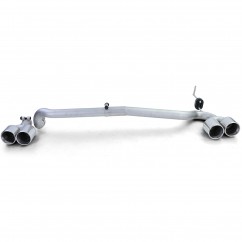 Diffuseur arrière + ligne d'échappement BMW série 5 F10 F11 Look M5 (10-17) Avec pack M