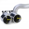 Diffuseur arrière + ligne d'échappement BMW série 5 F10 F11 Look M5 (10-17) Avec pack M