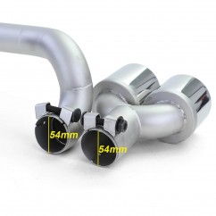 Diffuseur arrière + ligne d'échappement BMW série 5 F10 F11 Look M5 (10-17) Avec pack M