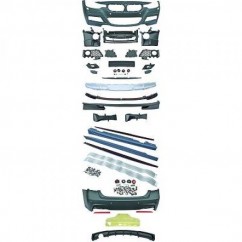 Kit carrosserie complet BMW serie 3 F30 Look M Performance  (11-15) échappement simple à gauche