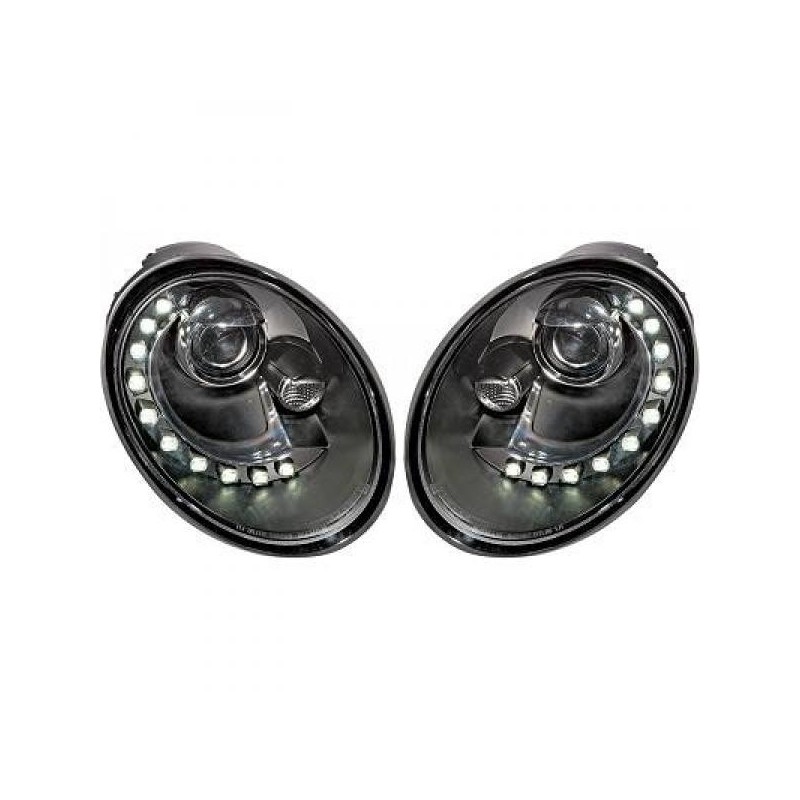2x Phares à LED adaptables sur Vw New Beetle (05-11) 2x Phares à LED adaptables sur Vw New Beetle (05-11)