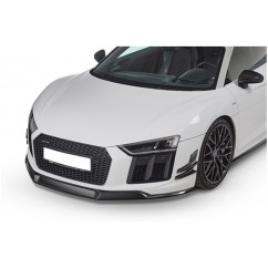 Rajout de pare-choc avant noir brillant adaptable sur Audi R8 15-19