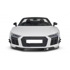 Rajout de pare-choc avant noir brillant adaptable sur Audi R8 15-19
