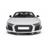 Rajout de pare-choc avant noir brillant adaptable sur Audi R8 15-19