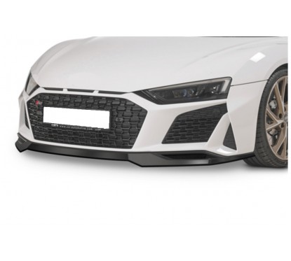 Rajout de pare-choc avant noir brillant adaptable sur Audi R8 15-19