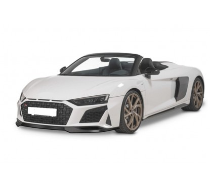 Rajout de pare-choc avant noir brillant adaptable sur Audi R8 15-19