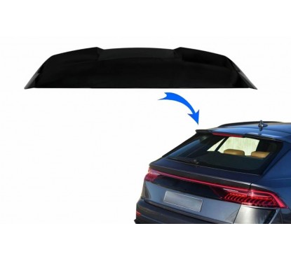 Becquet noir brillant adaptable sur Audi Q8 18+