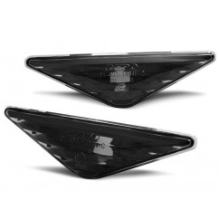 2x Clignotants d'ailes noir fumé adaptable sur Ford Focus / Mondeo