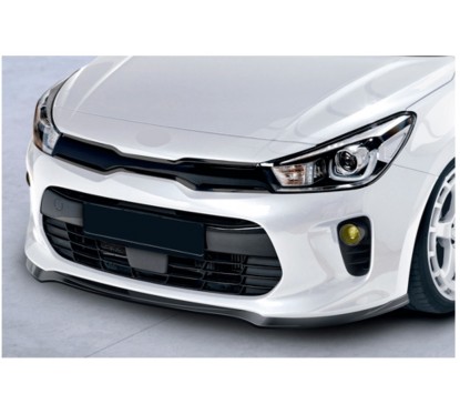 Rajout de pare-choc avant carbone adaptable sur Kia Rio 4 17-20