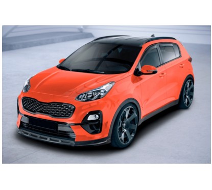 Rajout de pare-choc avant carbone adaptable sur Kia Sportage QLE 18+