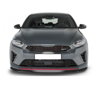 Rajout de pare-choc avant noir brillant adaptable sur Kia Ceed GT 18+