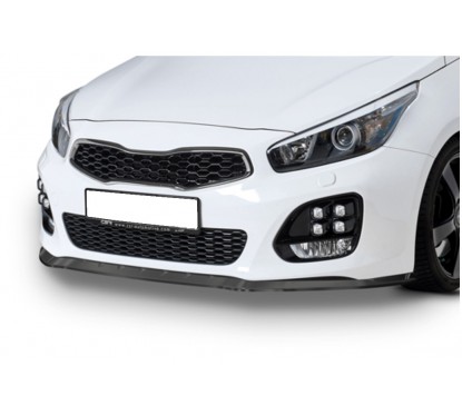 Rajout de pare-choc avant carbone adaptable sur Kia Ceed GT-Line 12-18