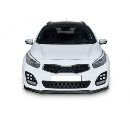 Rajout de pare-choc avant carbone adaptable sur Kia Ceed GT-Line 12-18