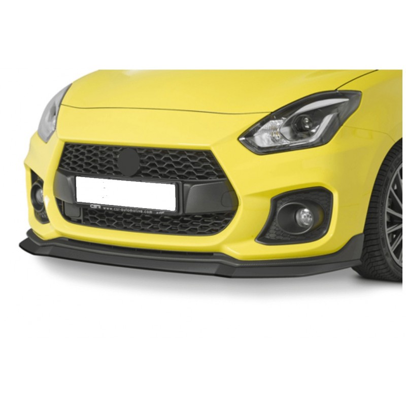 Rajout de pare-choc avant carbone adaptable sur Suzuki Swift 6 18+