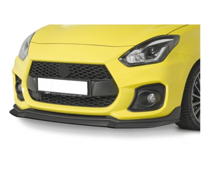 Rajout de pare-choc avant noir brillant adaptable sur Suzuki Swift 6 18+