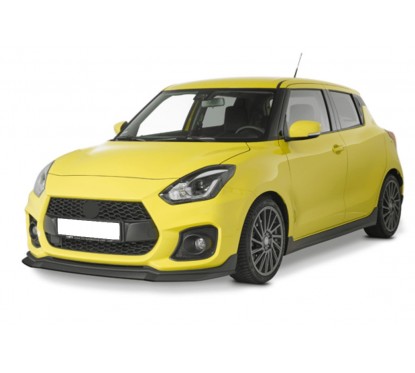 Rajout de pare-choc avant noir brillant adaptable sur Suzuki Swift 6 18+