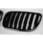 2x Grilles de Calandre BMW X3 E83 Facelift Noir Brillant 06-10