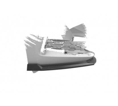 Rajout de pare-choc avant noir brillant adaptable sur Skoda Scala 19+