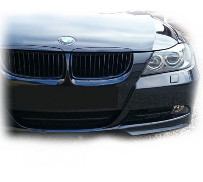 2x Splitters peint Noir BMW E90 E91 05-08 sans Pack M
