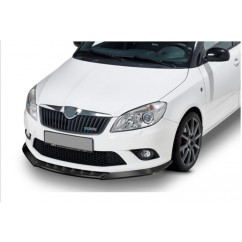 Rajout de pare choc noir brillant adaptable sur Skoda Fabia 2 RS 10-14