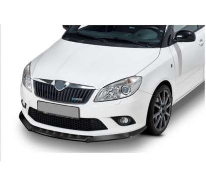 Rajout de pare choc noir brillant adaptable sur Skoda Fabia 2 RS 10-14