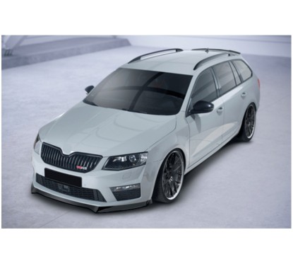 Rajout de pare choc noir brillant adaptable sur Skoda Octavia 3 RS 13-16