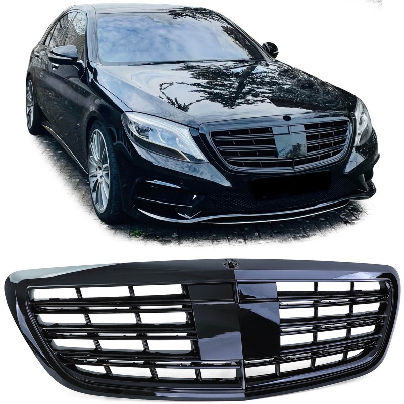 Calandre Mercedes Classe S noir brillant W222 (13-20)
