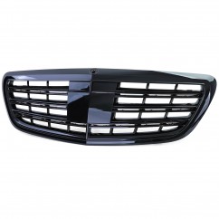 Calandre adaptable sur Mercedes Classe S noir brillant W222 (13-20) sans vision nocturne