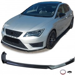 Rajout pare choc avant noir brillant adaptable sur Seat Leon Cupra (12-20)
