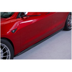 2x Bas de caisse noir brillant adaptable sur Tesla Model 3 17+