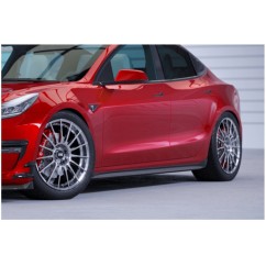 2x Bas de caisse noir brillant adaptable sur Tesla Model 3 17+