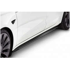 2x Bas de caisse noir brillant adaptable sur Tesla Model 3 17+