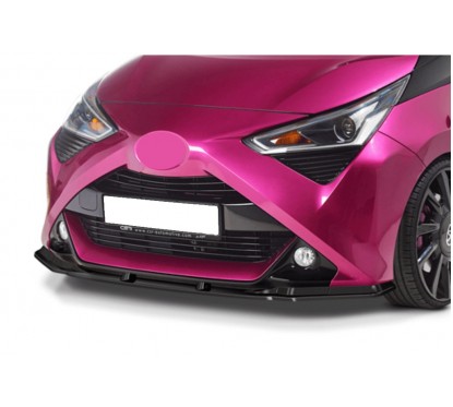 Rajout de pare choc noir brillant adaptable sur Toyota Aygo 2 18+
