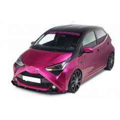 Rajout de pare choc noir brillant adaptable sur Toyota Aygo 2 18+