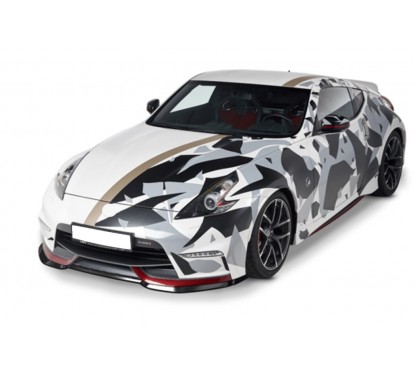 Rajout de pare choc noir brillant adaptable sur Nissan 370Z Nismo 13+