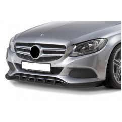 Rajout de pare choc noir brillant adaptable sur Mercedes Classe C 14-18