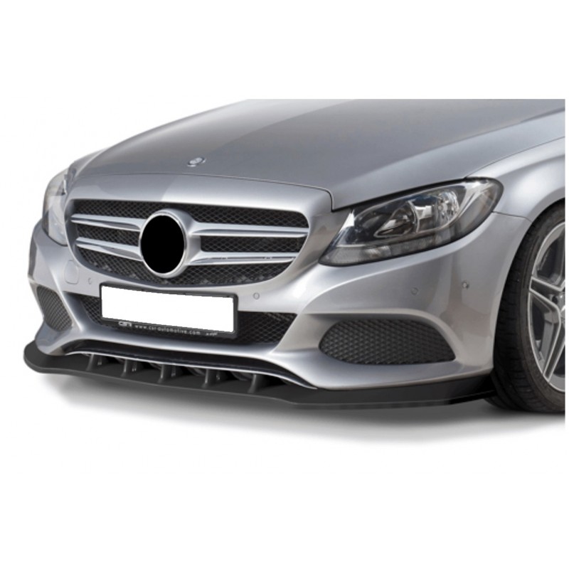 Rajout de pare choc noir brillant adaptable sur Mercedes Classe C 14-18