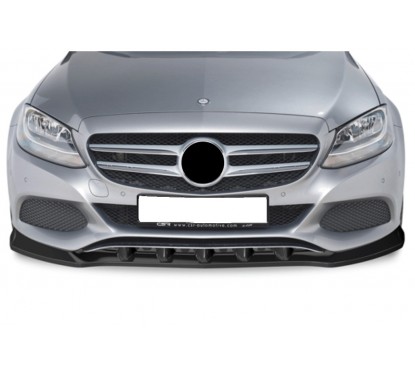 Rajout de pare choc noir brillant adaptable sur Mercedes Classe C 14-18
