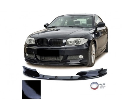 Rajout de Pare choc avant Noir Brillant adaptable sur BMW serie 1 E82 E88 (11-13)