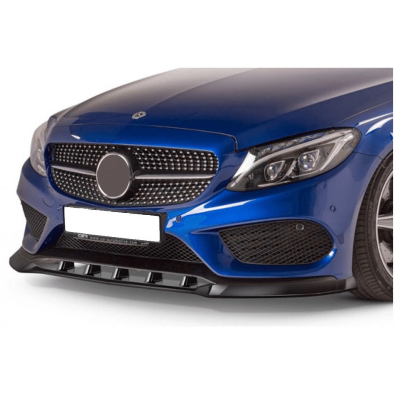 Rajout de pare choc carbone adaptable sur Mercedes Classe C AMG Line 14-18
