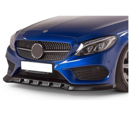 Rajout de pare choc carbone adaptable sur Mercedes Classe C AMG Line 14-18