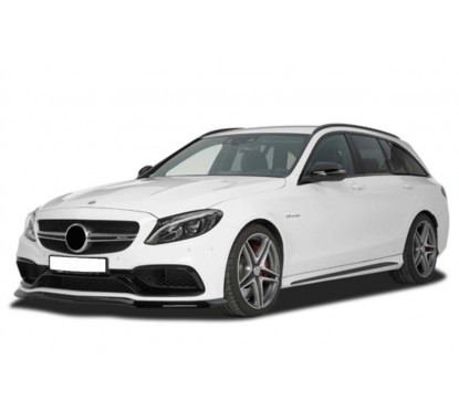 Rajout de pare choc noir brillant adaptable sur Mercedes Classe C AMG 14+