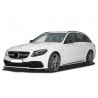 Rajout de pare choc noir brillant adaptable sur Mercedes Classe C AMG 14+